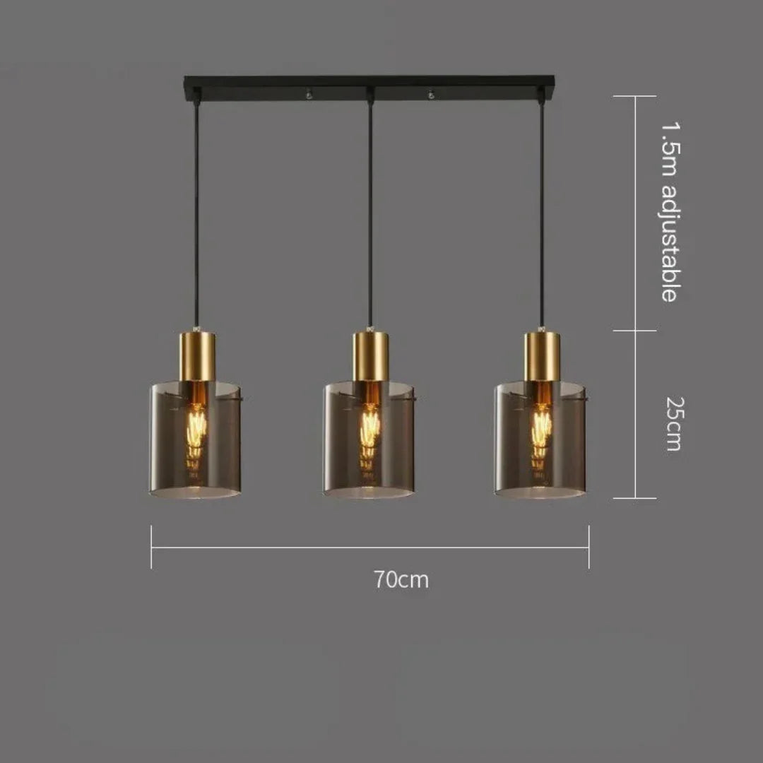 Luxe Hanglamp in Glas – Moderne Elegantie En Led-Verlichting