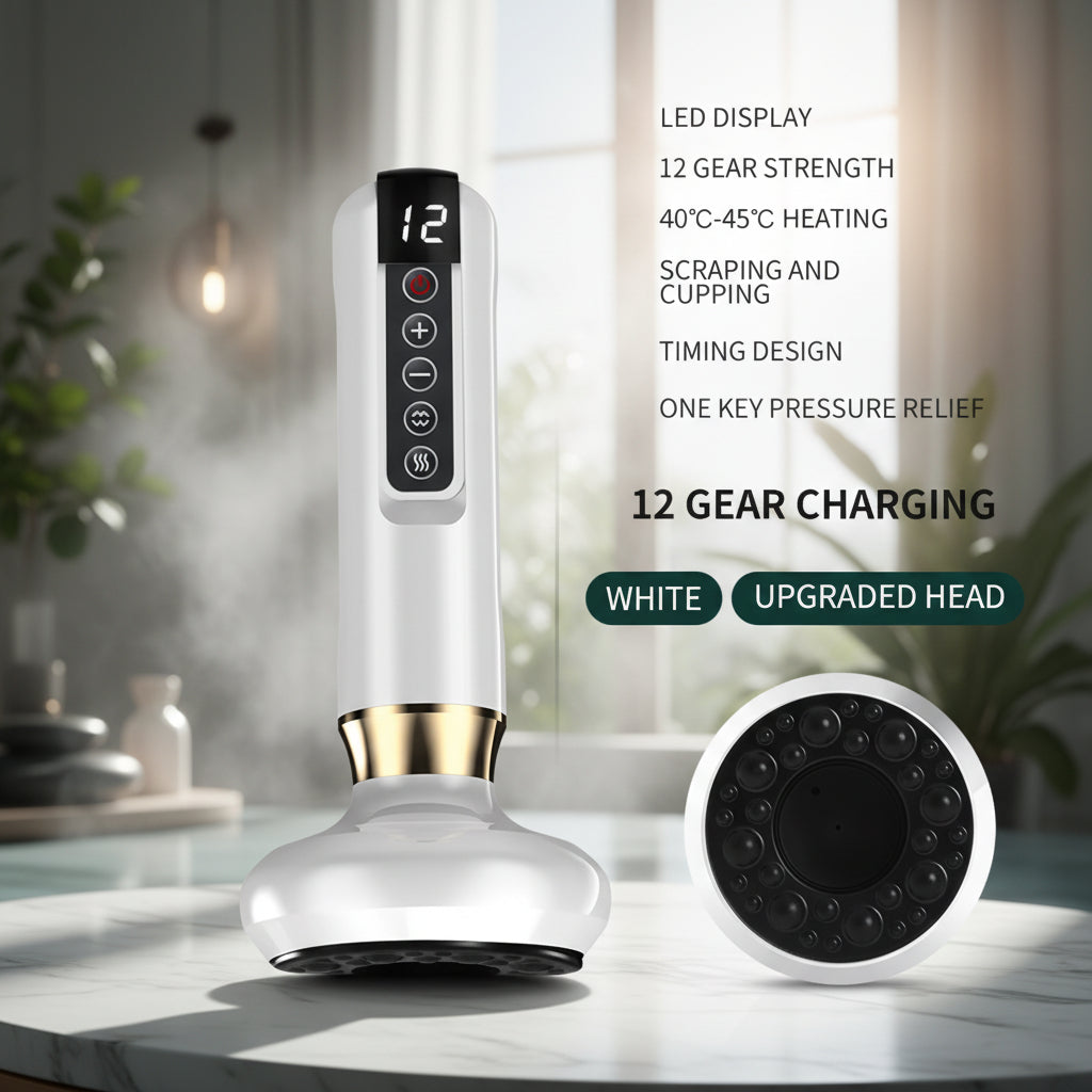Smart Body Massager Vacuum Suction Device Cellulite Fat Bruning Handheld Chinese Sculpting Heating Cans for Belly Back Massage
