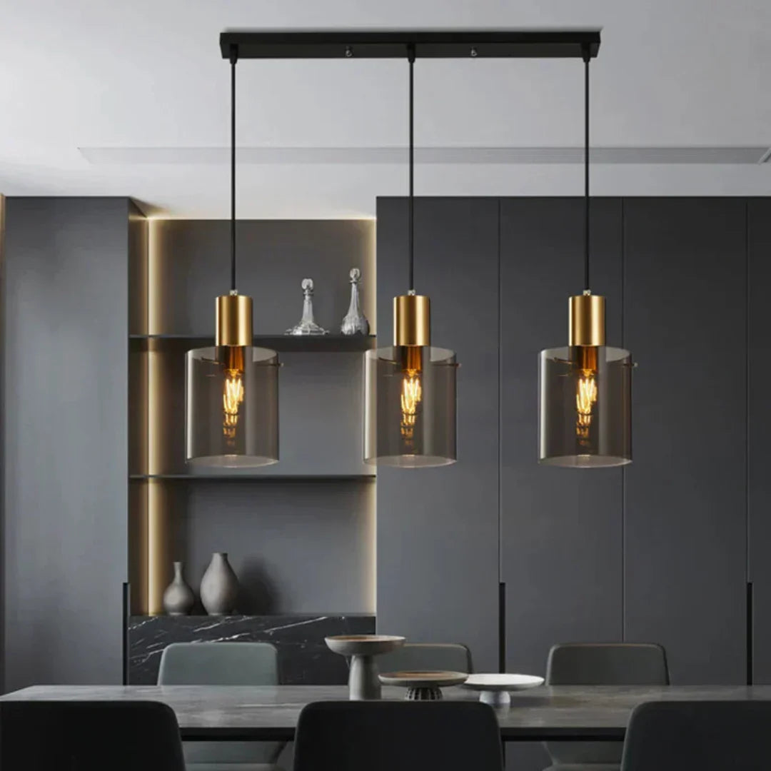 Luxe Hanglamp in Glas – Moderne Elegantie En Led-Verlichting