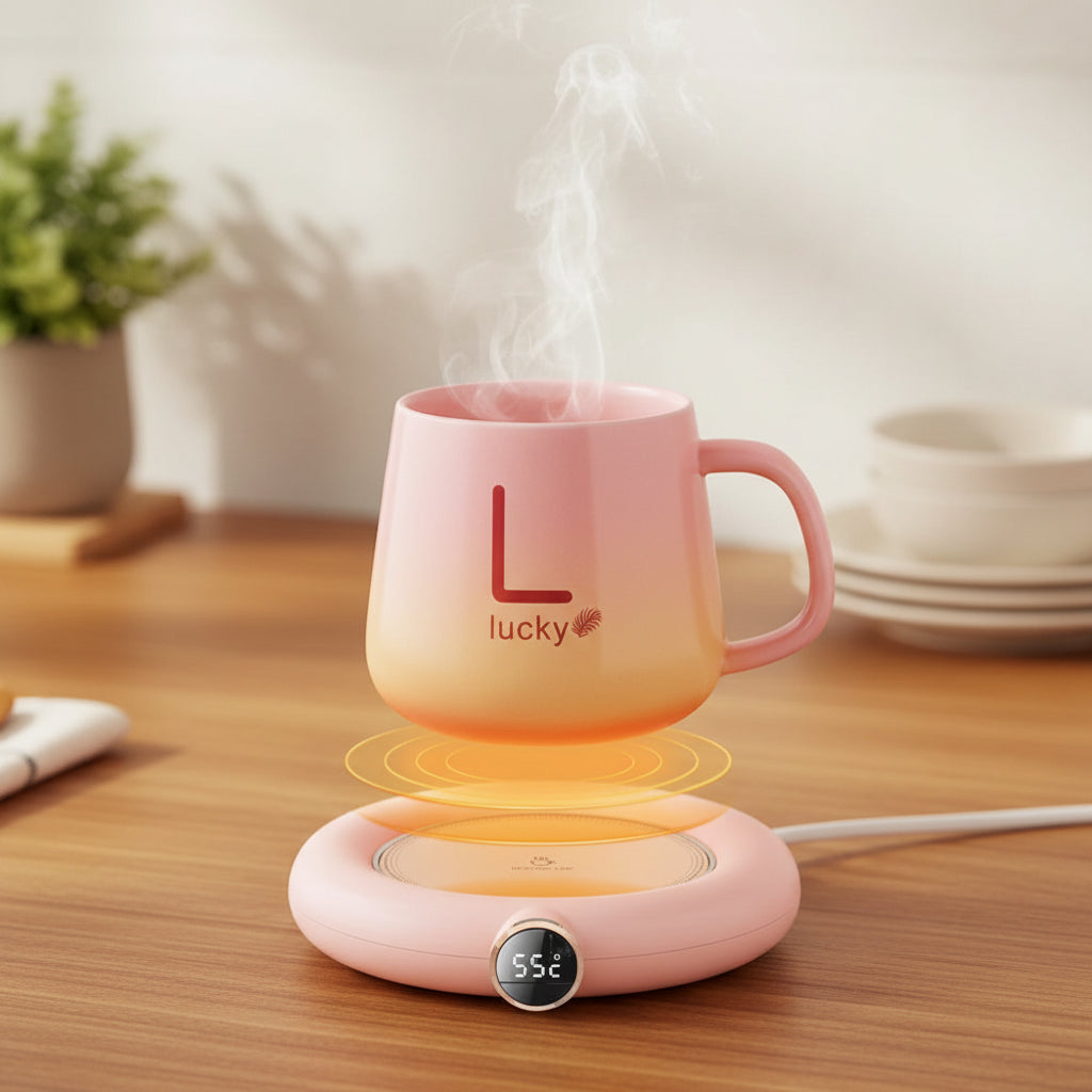 USB Heating Warm Coaster, Constant Temperature Coaster, Three Speed Adjustment, Timed Insulation and Heating Pad