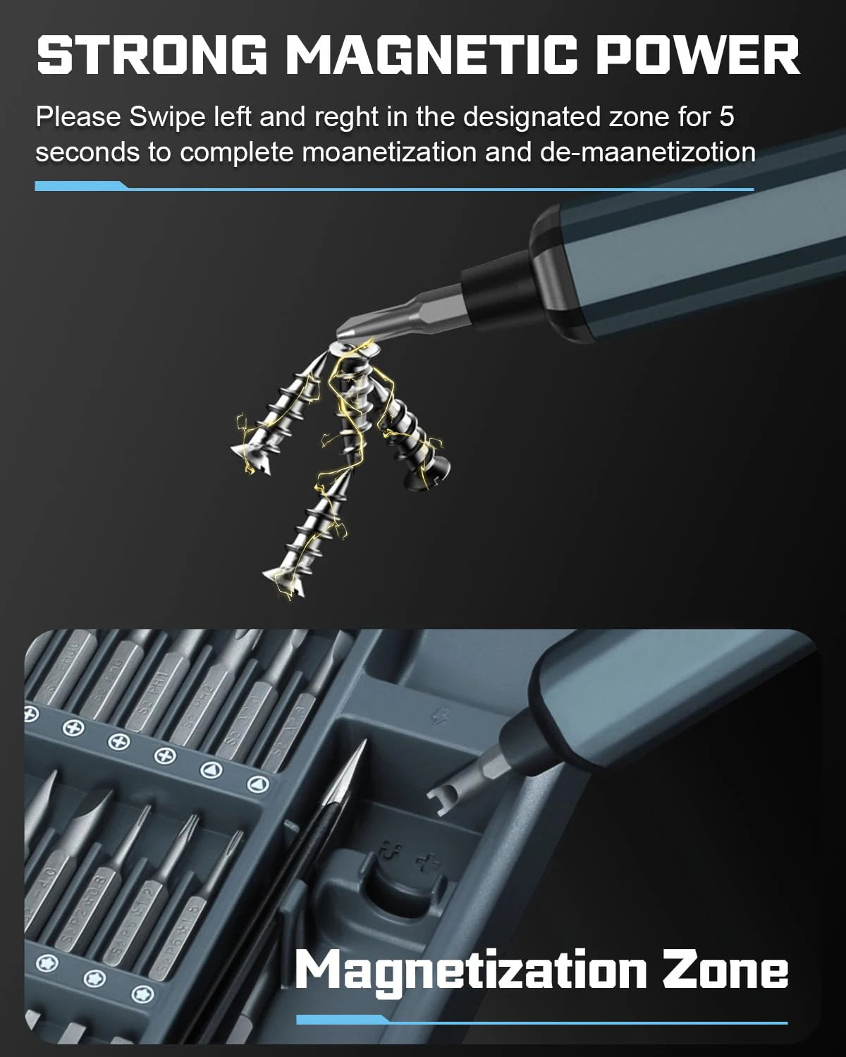 Ultimate 68-in-1 Electric Precision Screwdriver Set with 5 Adjustable Torque Settings - Perfect for DIY Projects on iPhones, Glasses, Watches, and More!