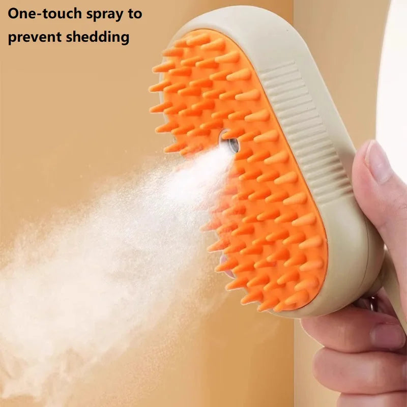 Dog Cat Steam Brush Short Hair Dog Steam Brush for a Cat Pet Comb Car Animal Hair Brush Pet Grooming GSZ06