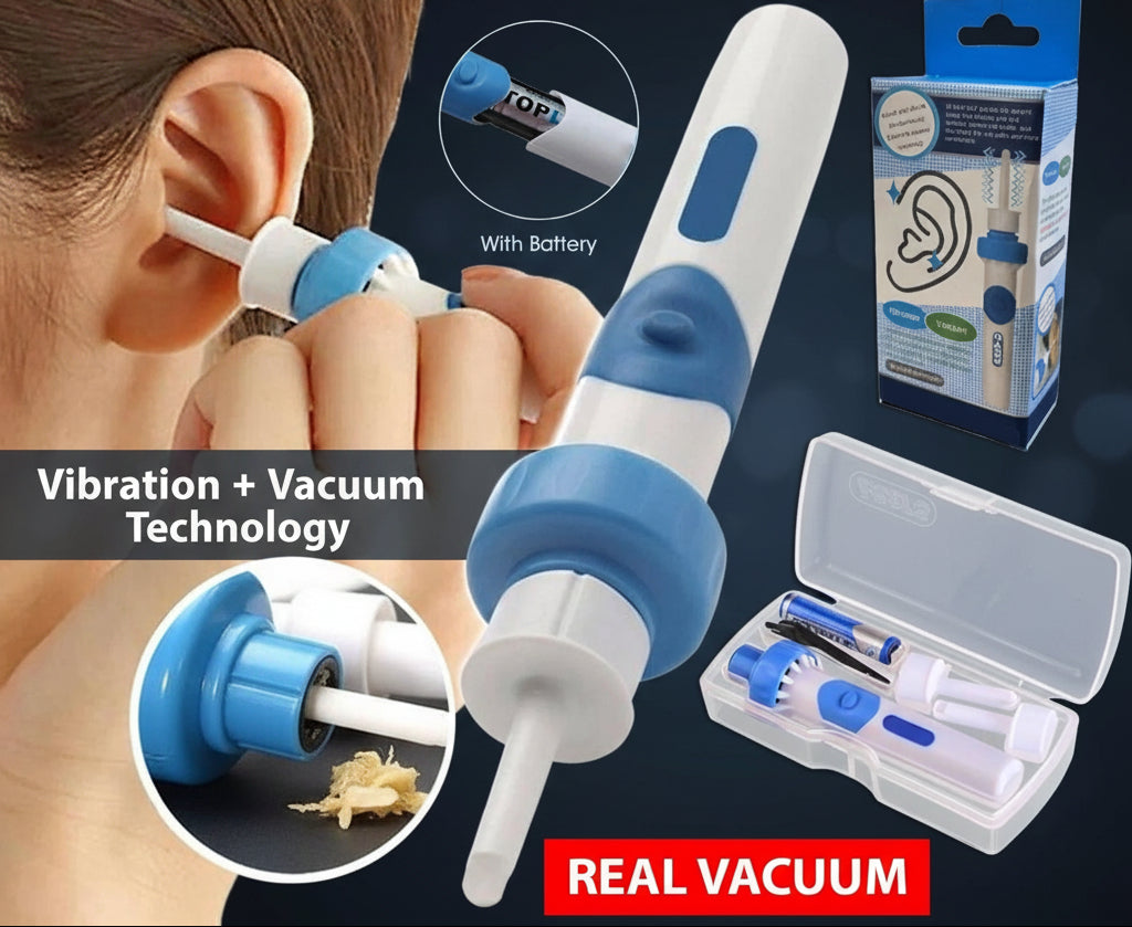 Safety Electric Cordless Vacuum Ear Cleaner Wax Remover Painless Cleaning Tool