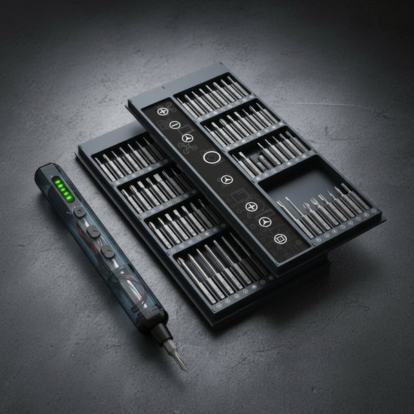 Ultimate 68-in-1 Electric Precision Screwdriver Set with 5 Adjustable Torque Settings - Perfect for DIY Projects on iPhones, Glasses, Watches, and More!