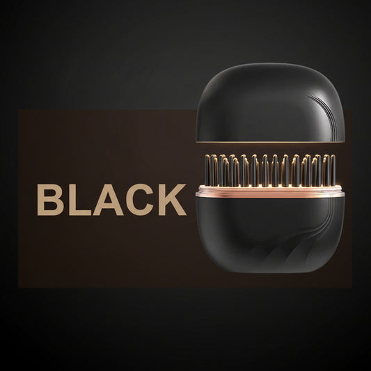 Electric Heating Hair Straightener Brush Portable Mini Hair Straightener 3 Temperature Hot Hair Comb Anti-Scald for Men & Women