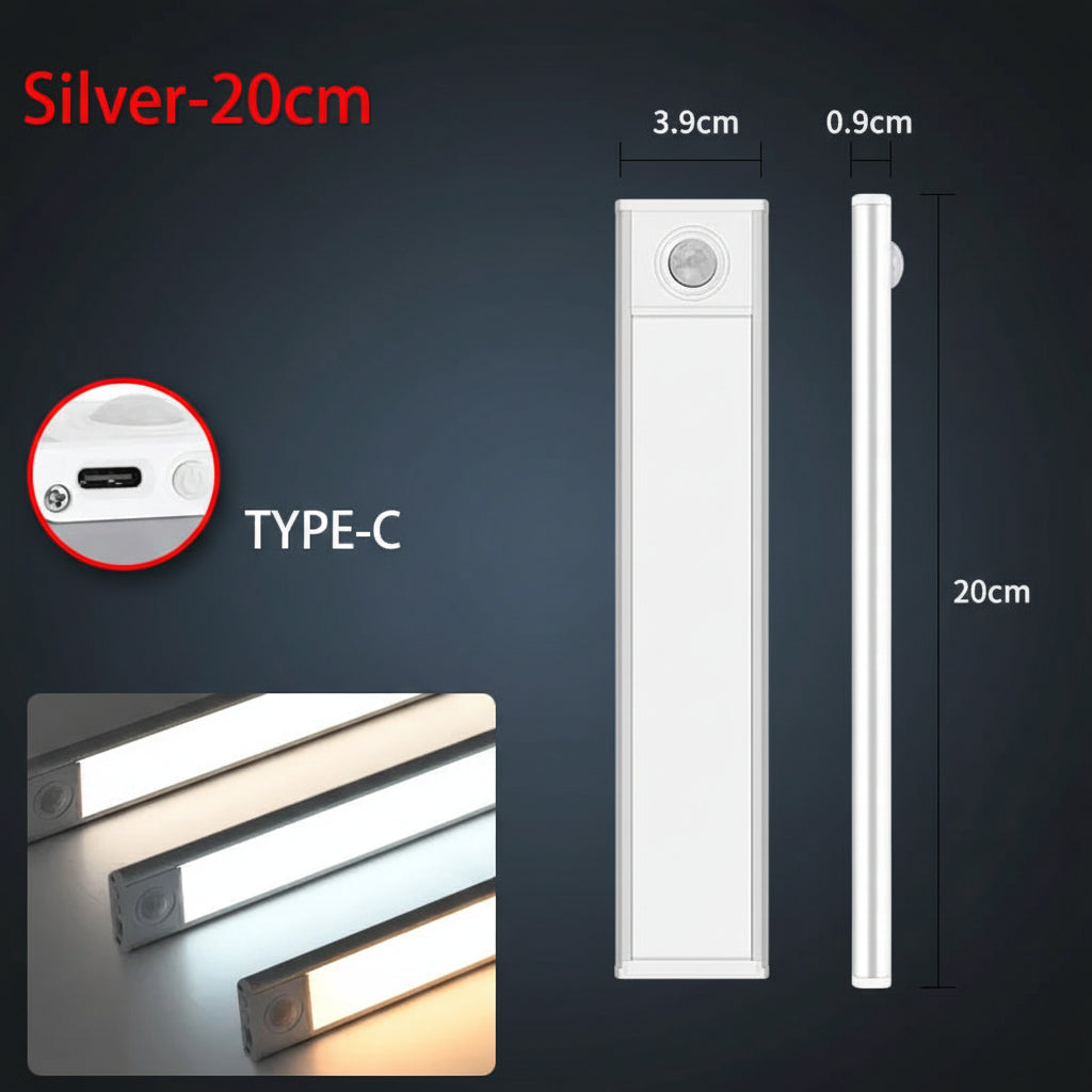 LED Motion Sensor Night Light – Magnetic Under Cabinet Light for Closet, Kitchen & Home 🌙✨