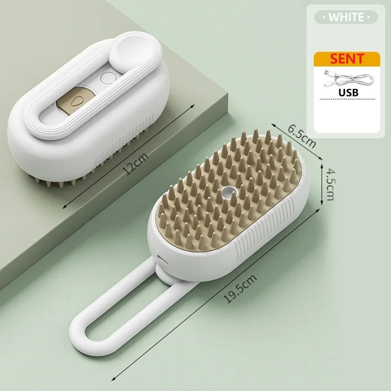 Dog Cat Steam Brush Short Hair Dog Steam Brush for a Cat Pet Comb Car Animal Hair Brush Pet Grooming GSZ06