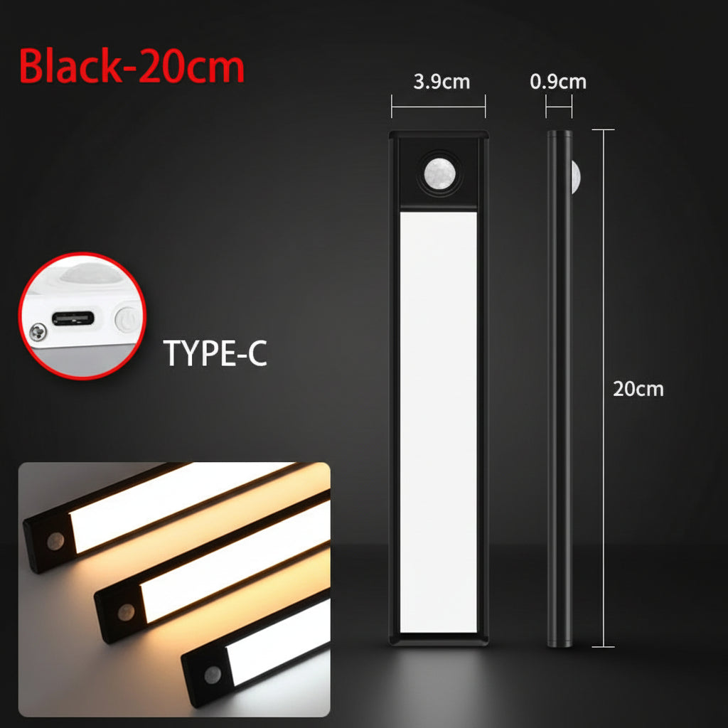LED Motion Sensor Night Light – Magnetic Under Cabinet Light for Closet, Kitchen & Home 🌙✨