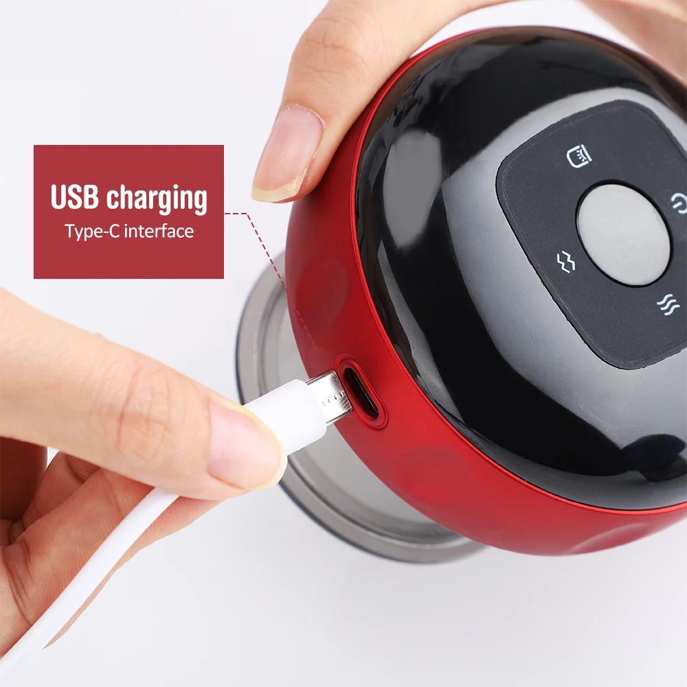 Smart Electric Body Cupping Massager – Heated Vacuum Scraping Therapy Device for Back, Neck & Arm Relief 🔥👐