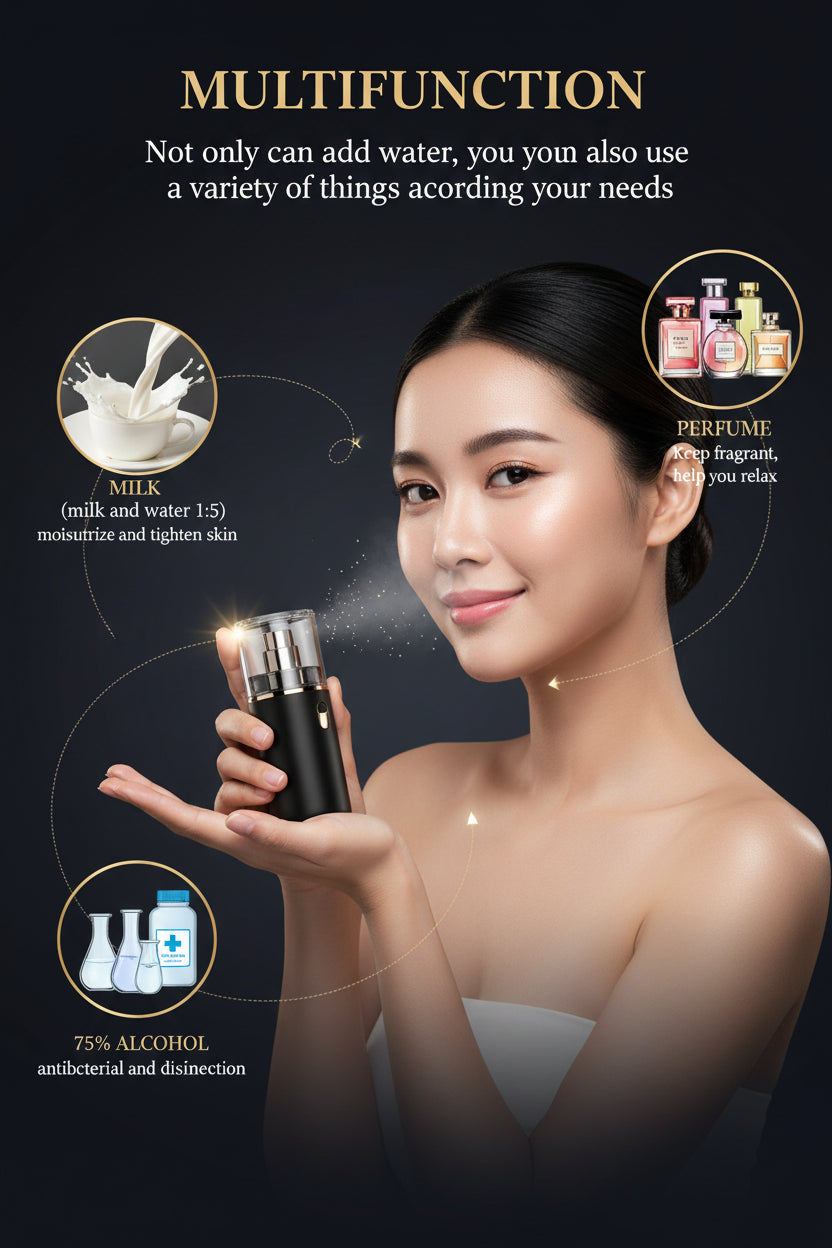 USB Mist Facial Sprayer Humidifier Rechargeable Nebulizer Face Steamer Moisturizing Beauty Instruments Face Skin Care Tools