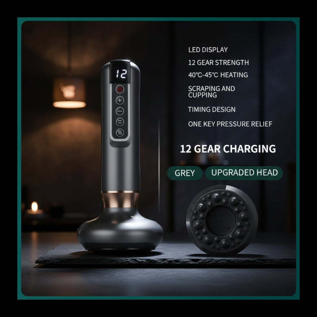 Smart Body Massager Vacuum Suction Device Cellulite Fat Bruning Handheld Chinese Sculpting Heating Cans for Belly Back Massage