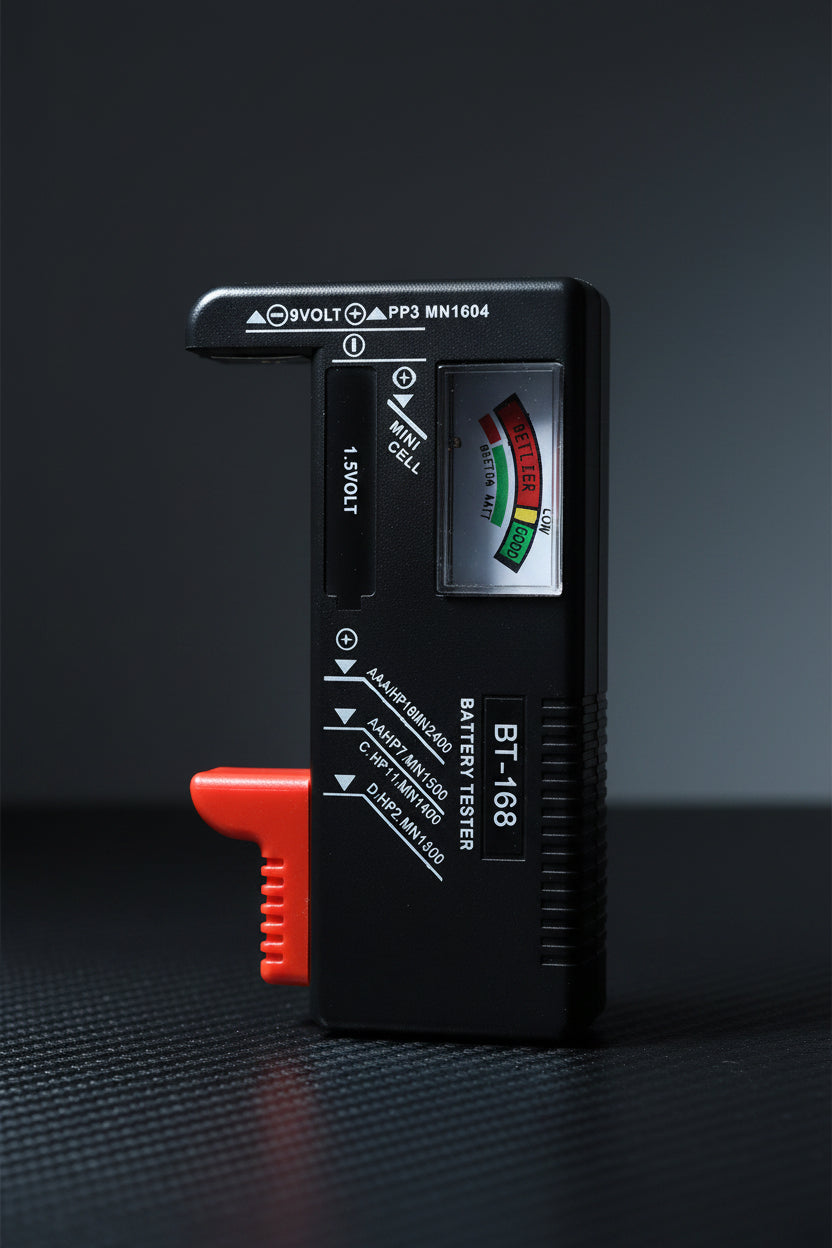 Digital Battery Tester LCD Display AA/AAA/9V/1.5V Button Cell Battery Capacity Check Detector Capacitance Diagnostic Tool