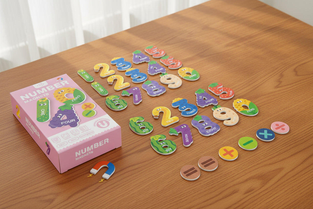Magnetic Stickers Refrigerator Letters Cognitive Numbers Animal Matching Puzzle Game Baby Early Educational Toys for Children