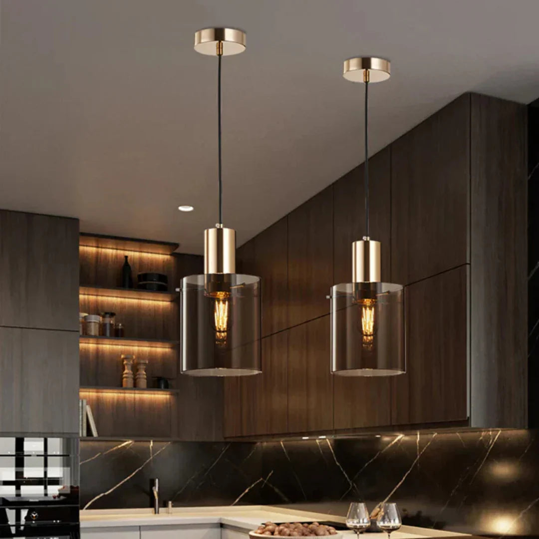 Luxe Hanglamp in Glas – Moderne Elegantie En Led-Verlichting