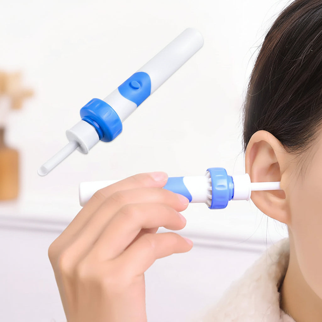 Safety Electric Cordless Vacuum Ear Cleaner Wax Remover Painless Cleaning Tool