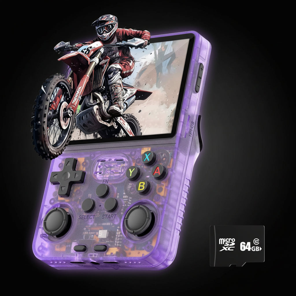 R36S Retro Handheld Game Console – 3.5" Pocket Video Player with 20,000 Games, 64GB/128GB Storage & Arkos 2.0 System 🎮✨