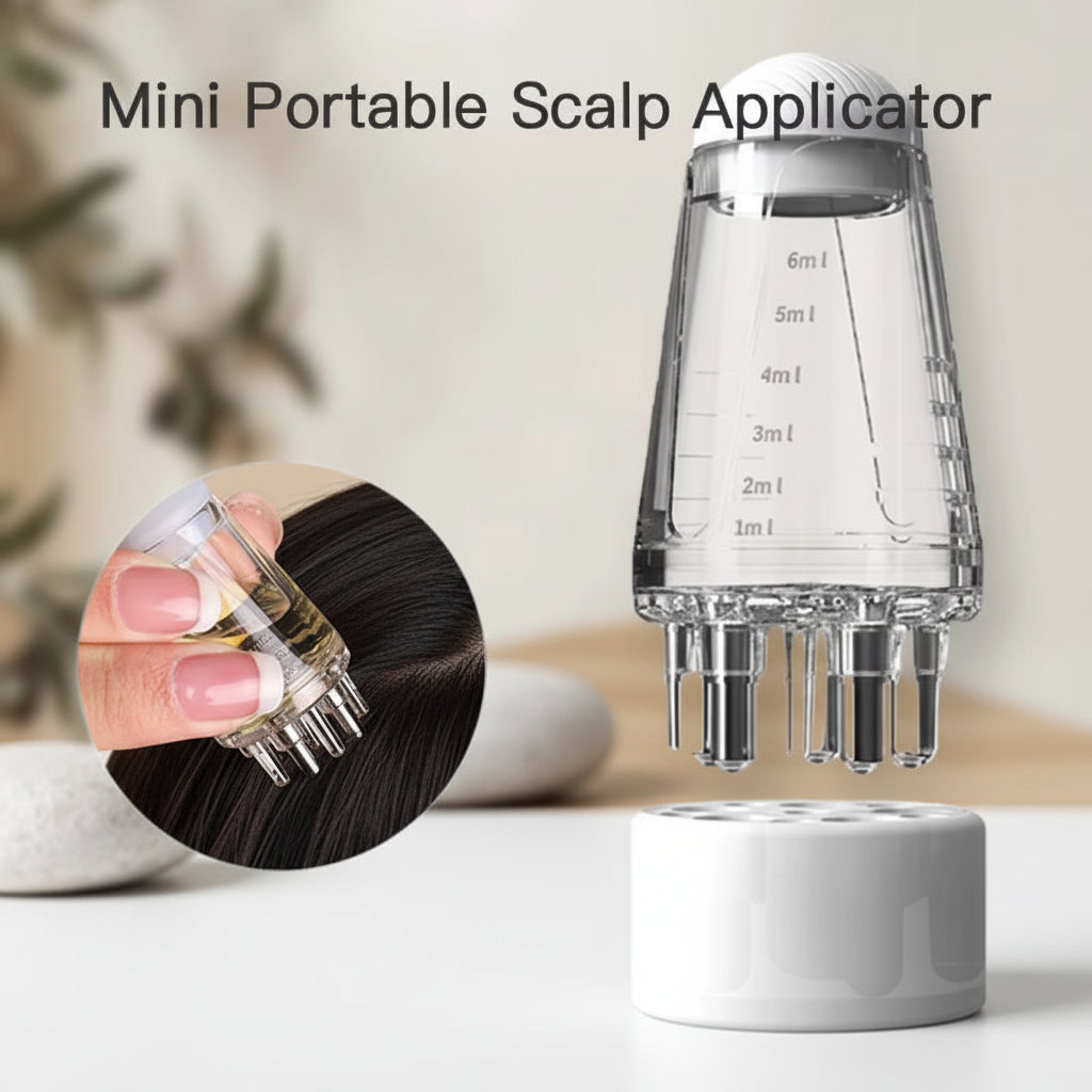 Mini Portable Scalp Applicator Liquid Comb Hair Roots Massage Medicine Comb Hair for Hair Growth Serum Oil Nourish