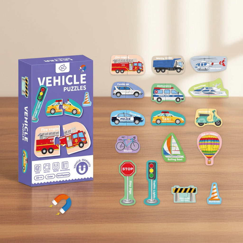 Magnetic Stickers Refrigerator Letters Cognitive Numbers Animal Matching Puzzle Game Baby Early Educational Toys for Children