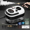 2500W Handheld Steam Cleaner,Portable Car Steamer for Auto Detailing,High-Temperature and Pressure Steam Cleaner for Home, Steam Cleaning Machine for Furniture,Kitchen,Grout,Floor,Tile (03-White)