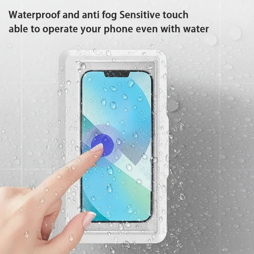 Fixed  Waterproof and Anti-Fog Mobile Phone Case for Bathroom Shower Phone Holder Waterproof Can Touched Shower Phone