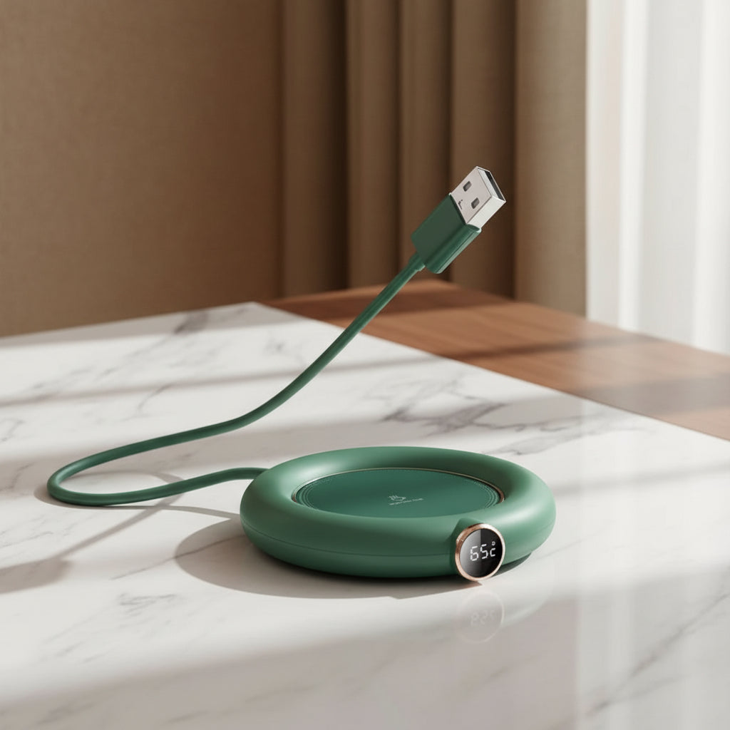 USB Heating Warm Coaster, Constant Temperature Coaster, Three Speed Adjustment, Timed Insulation and Heating Pad