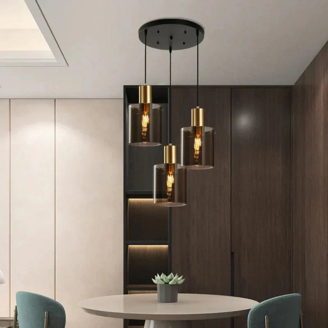 Luxe Hanglamp in Glas – Moderne Elegantie En Led-Verlichting