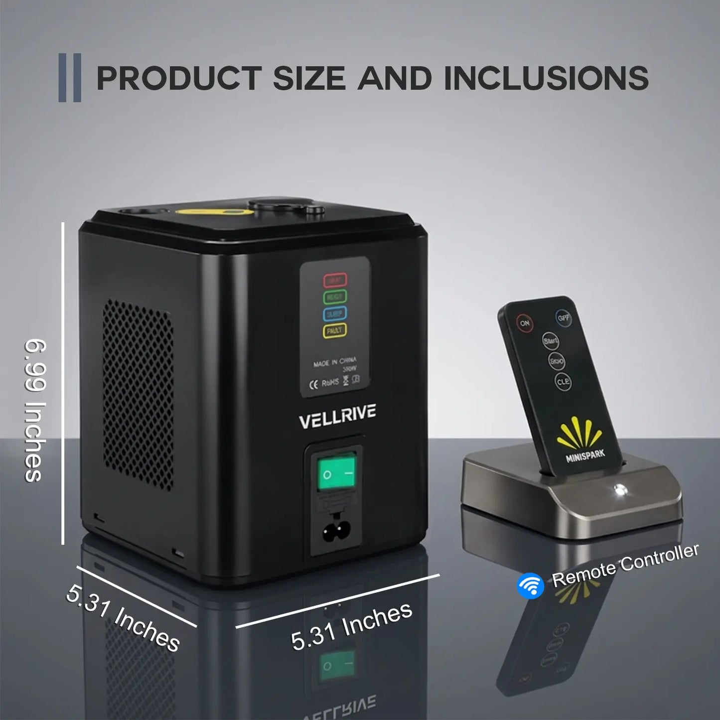 Premium Mini Cold Spark Machine Accessory Set - 50G Unforgettable Effect, Non-Heated Tech, Remote Control, Advanced Safety Features, Indoor & Outdoor Safe, Ideal for Weddings, Commercial Lighting Parties