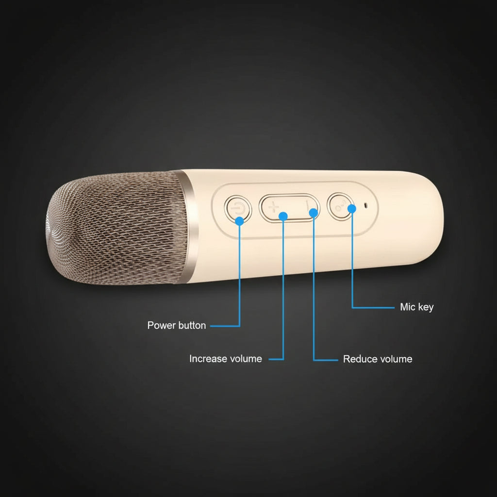 Hot K12 Bluetooth Speaker Portable Home Cute Karaoke Mini Wireless Audio with 1/2 Microphone K Song Family Singing Machine