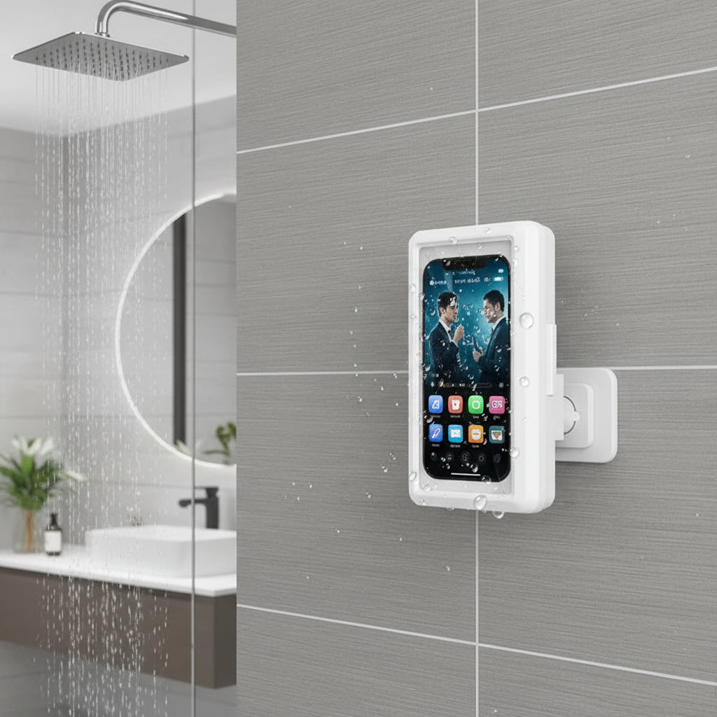Fixed  Waterproof and Anti-Fog Mobile Phone Case for Bathroom Shower Phone Holder Waterproof Can Touched Shower Phone