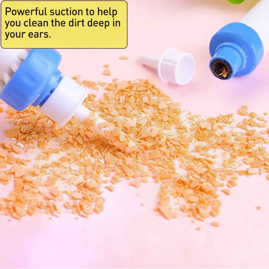 Safety Electric Cordless Vacuum Ear Cleaner Wax Remover Painless Cleaning Tool