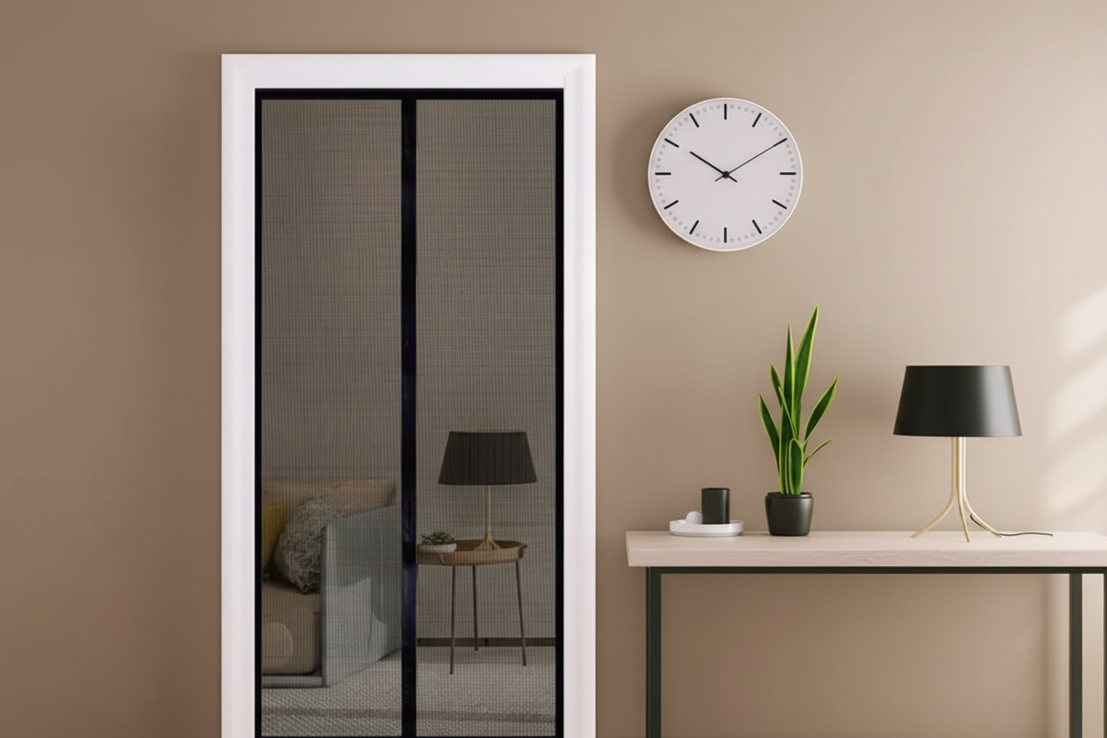 Magnetic Screen Door Curtain – No-Drill Easy Install for Hands-Free Entry & Bug Protection