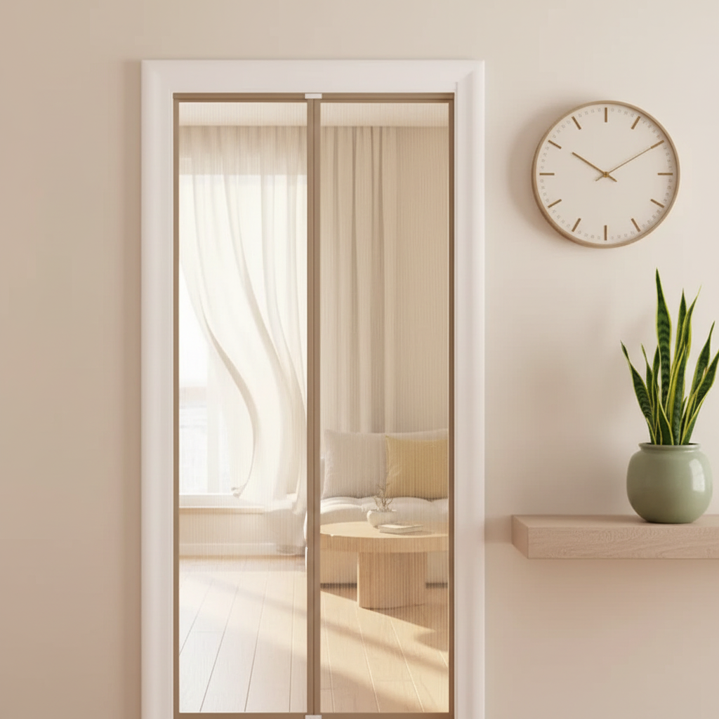Magnetic Screen Door Curtain – No-Drill Easy Install for Hands-Free Entry & Bug Protection
