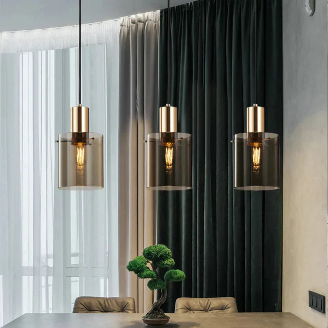 Luxe Hanglamp in Glas – Moderne Elegantie En Led-Verlichting