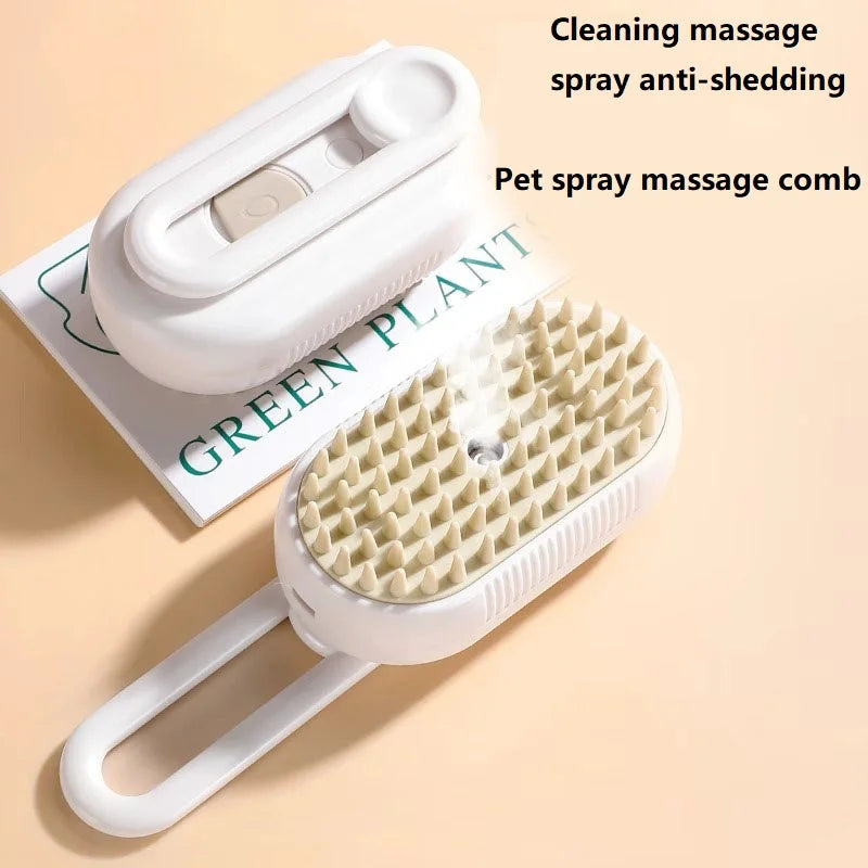 Dog Cat Steam Brush Short Hair Dog Steam Brush for a Cat Pet Comb Car Animal Hair Brush Pet Grooming GSZ06