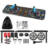 Multifunctional Push up Board Home Strength Training Equipment with 15 Fitness Accessories Pilates Bar Resistance Band Roller Wheel Full Body Workout Home Gym Equipment