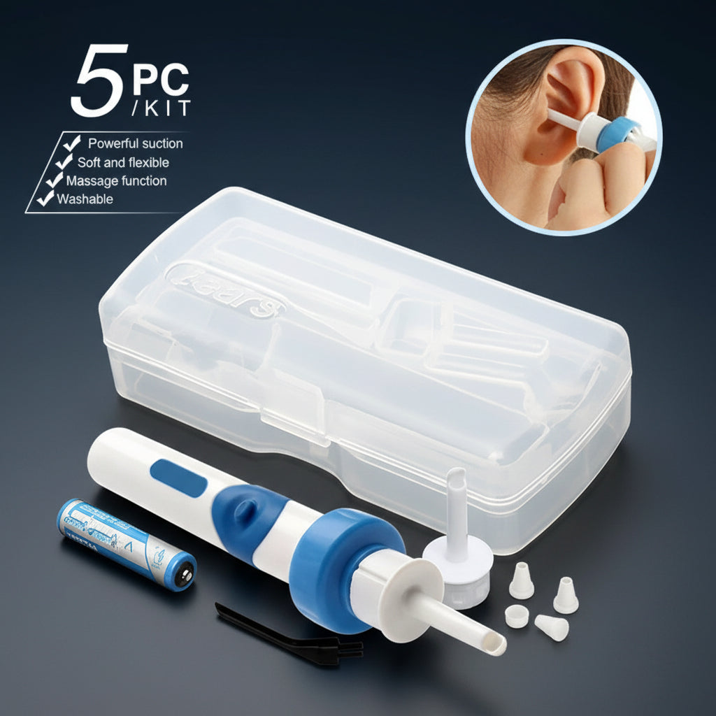 Safety Electric Cordless Vacuum Ear Cleaner Wax Remover Painless Cleaning Tool
