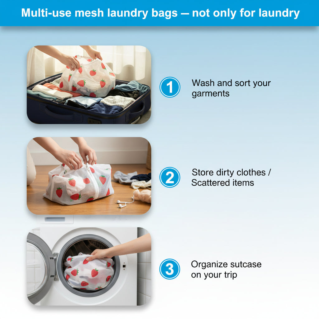 Mesh Laundry Bags for Delicates Durable Protective Wash Bags Travel Storage Bags for Intimates Lingerie, 7PCS (1XXL, 1XL,1L,1M,1S,2 Bra Bags)