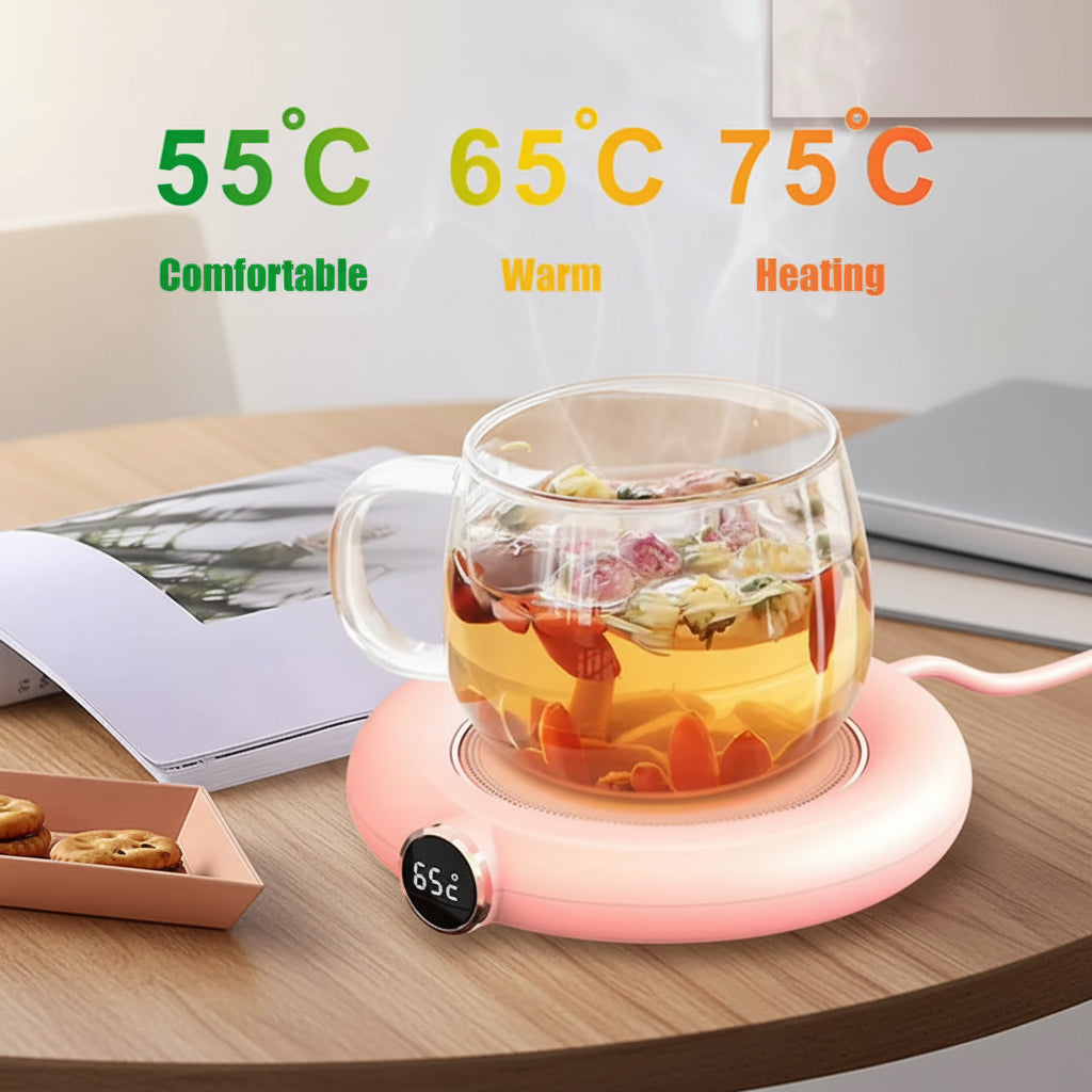 USB Heating Warm Coaster, Constant Temperature Coaster, Three Speed Adjustment, Timed Insulation and Heating Pad
