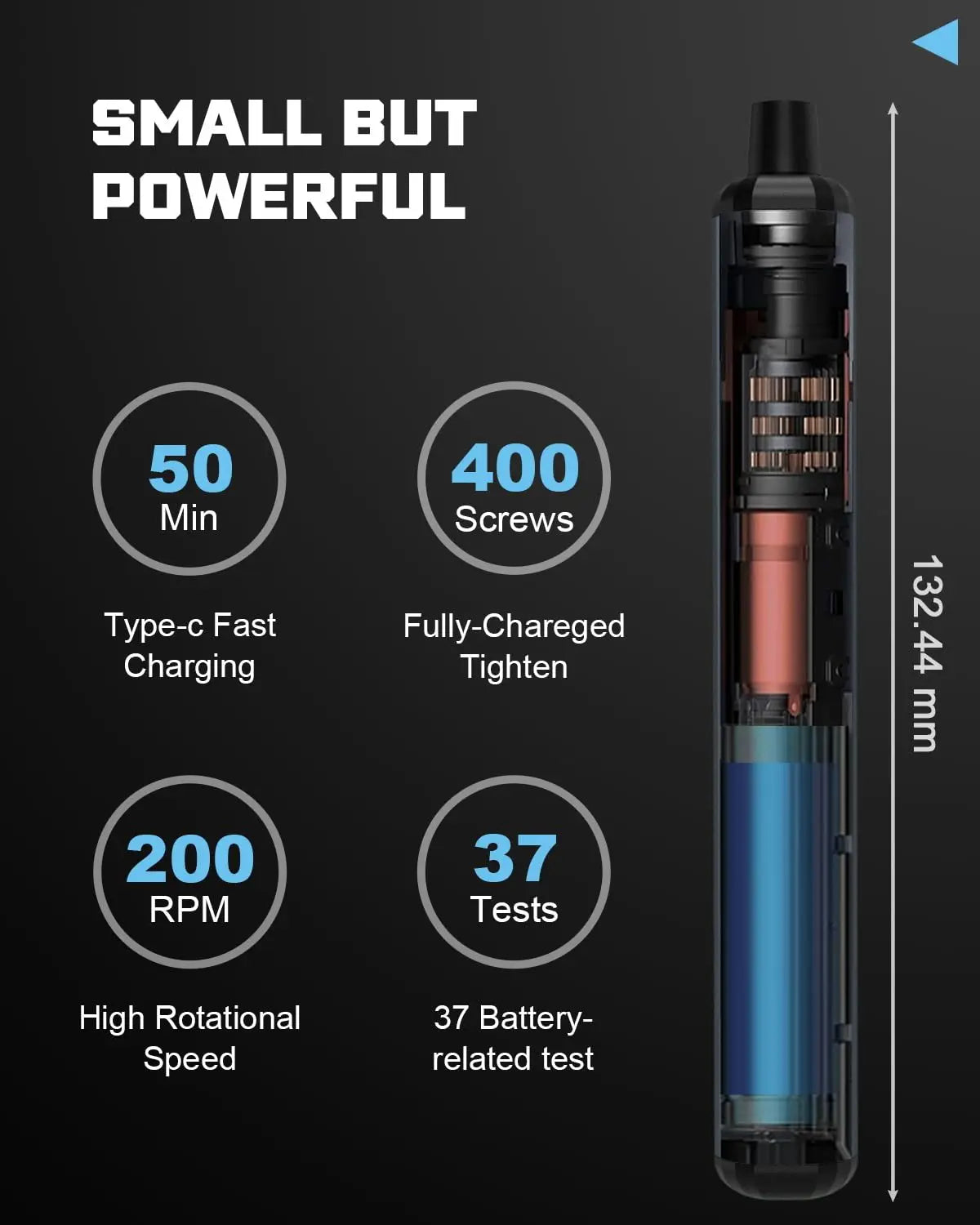Ultimate 68-in-1 Electric Precision Screwdriver Set with 5 Adjustable Torque Settings - Perfect for DIY Projects on iPhones, Glasses, Watches, and More!