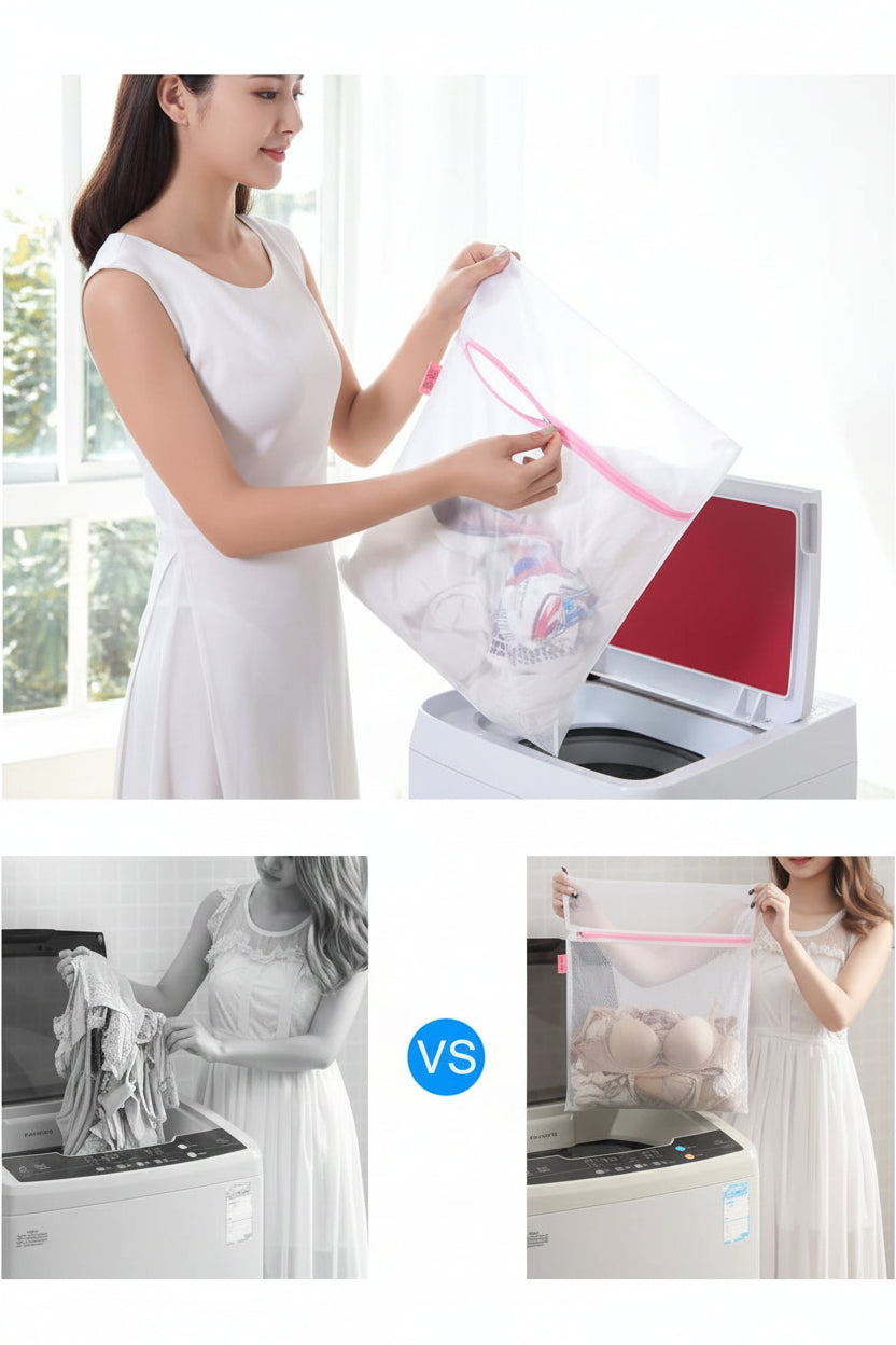 Mesh Laundry Bags for Delicates Durable Protective Wash Bags Travel Storage Bags for Intimates Lingerie, 7PCS (1XXL, 1XL,1L,1M,1S,2 Bra Bags)