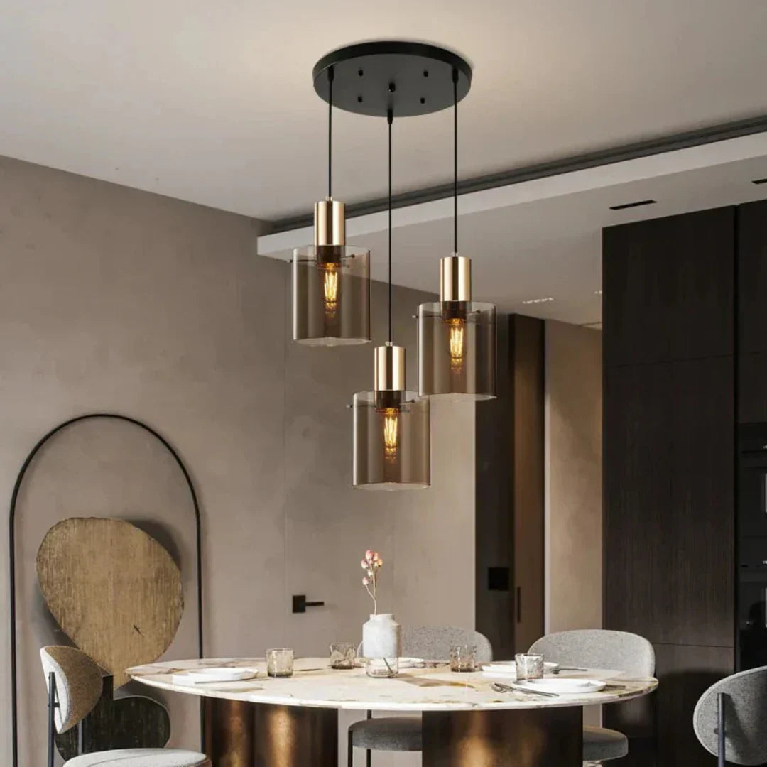 Luxe Hanglamp in Glas – Moderne Elegantie En Led-Verlichting