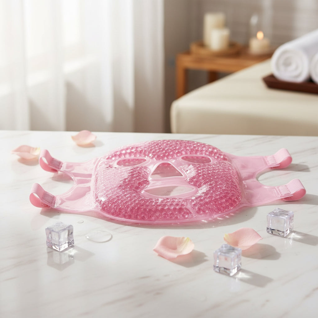 Gel Cooling Ice Face Eye Mask Facial Mask Hot Cold Compress Pack Gel Beads Cold Face Eye Mask Ice Pack,Compress Sleeping Facespa